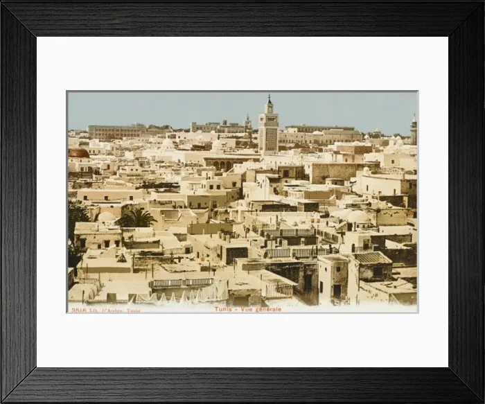 Framed Print : Tunis, Tunisia - General view over the rooftops Framed Print : Tunis, Tunisia - General view over the rooftops