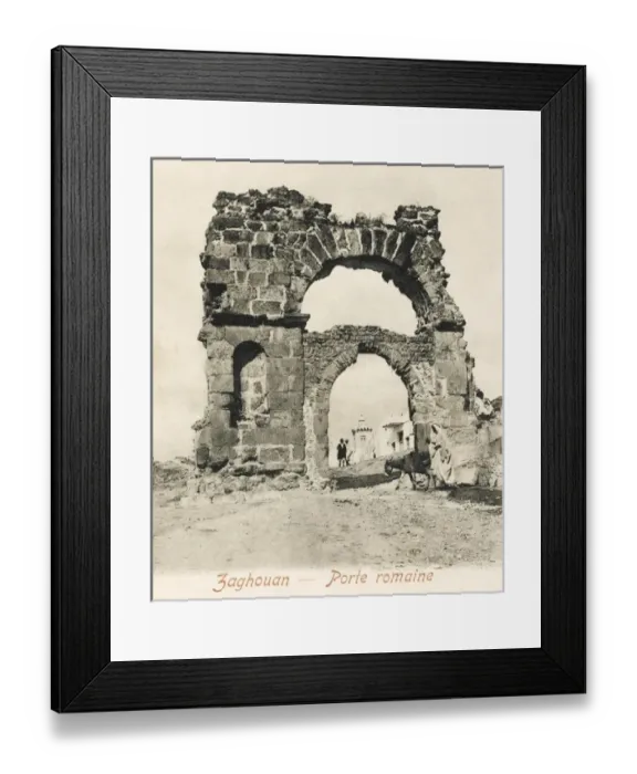 Framed Print : Tunisia - Zaghouan - Roman Gate Framed Print : Tunisia - Zaghouan - Roman Gate