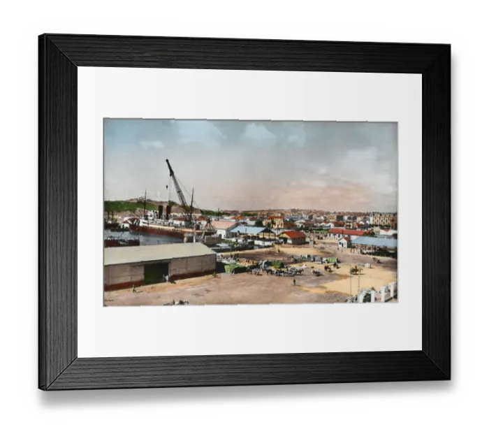 Framed Print : Tunis, Tunisia - Town View - The Port Framed Print : Tunis, Tunisia - Town View - The Port