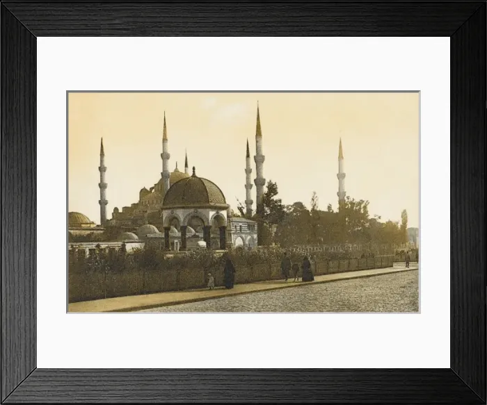 Framed Print : Blue Mosque / Fountain of Wilhelm II Framed Print : Blue Mosque / Fountain of Wilhelm II