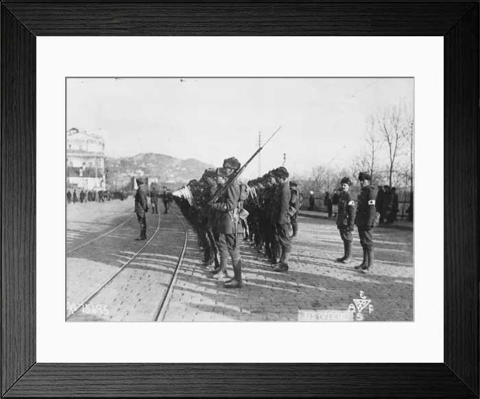 Framed Print : British troops in Vladivostock Framed Print : British troops in Vladivostock
