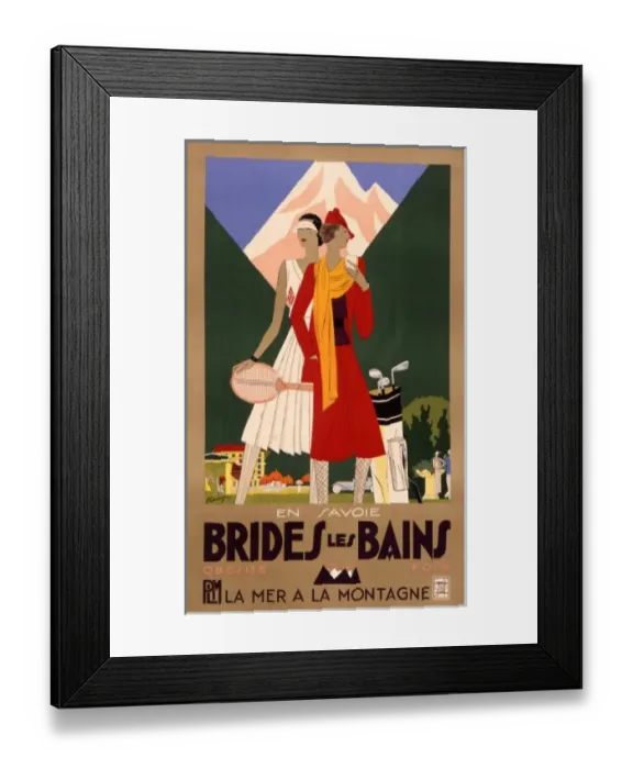 Framed Print : Brides les Bains poster Framed Print : Brides les Bains poster