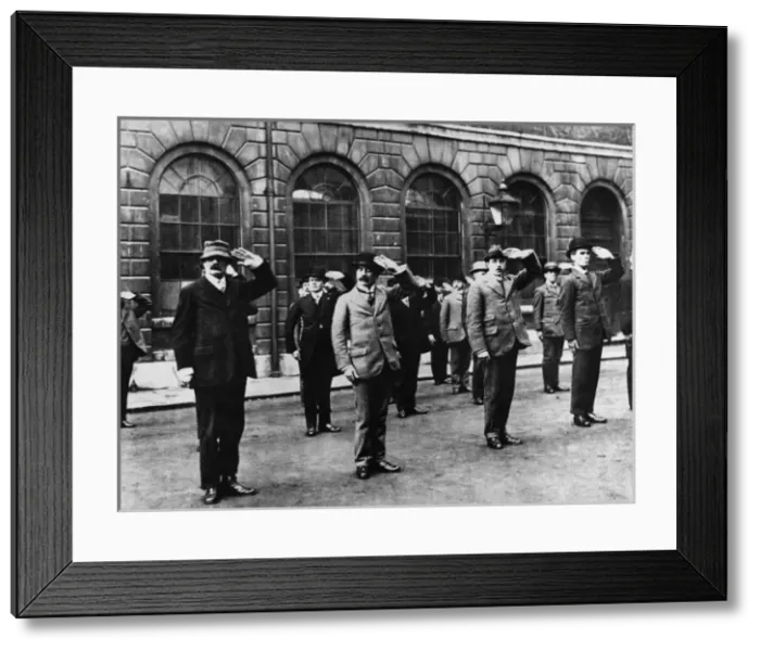 Framed Print : Home Guard Call up, World War I Framed Print : Home Guard Call up, World War I