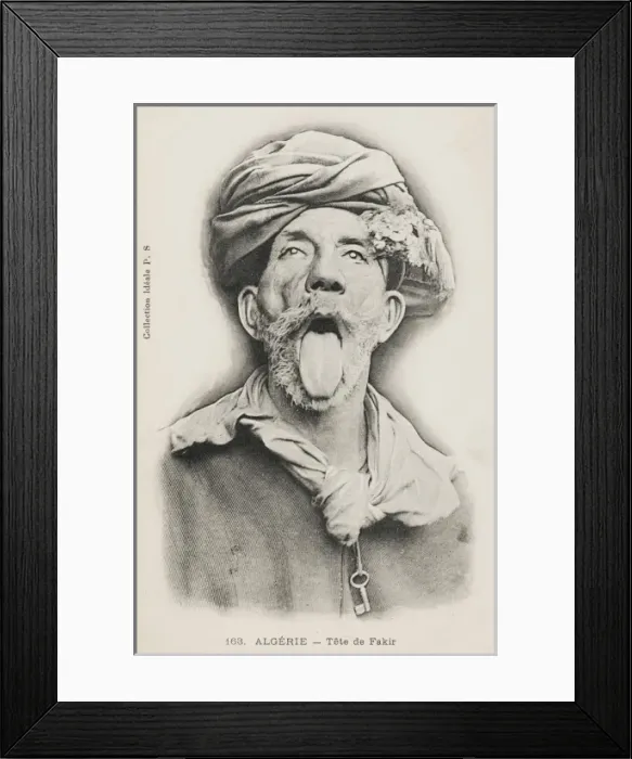 Framed Print : Head of a Fakir - Algeria Framed Print : Head of a Fakir - Algeria