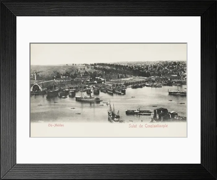 Framed Print : View toward the Ok-Meydan across the Golden Horn Framed Print : View toward the Ok-Meydan across the Golden Horn