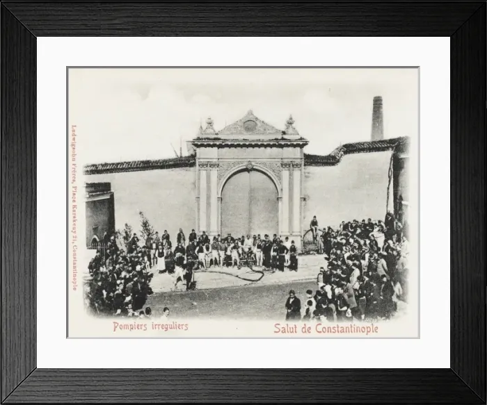 Framed Print : Constantinople - Irregular Firemen Framed Print : Constantinople - Irregular Firemen
