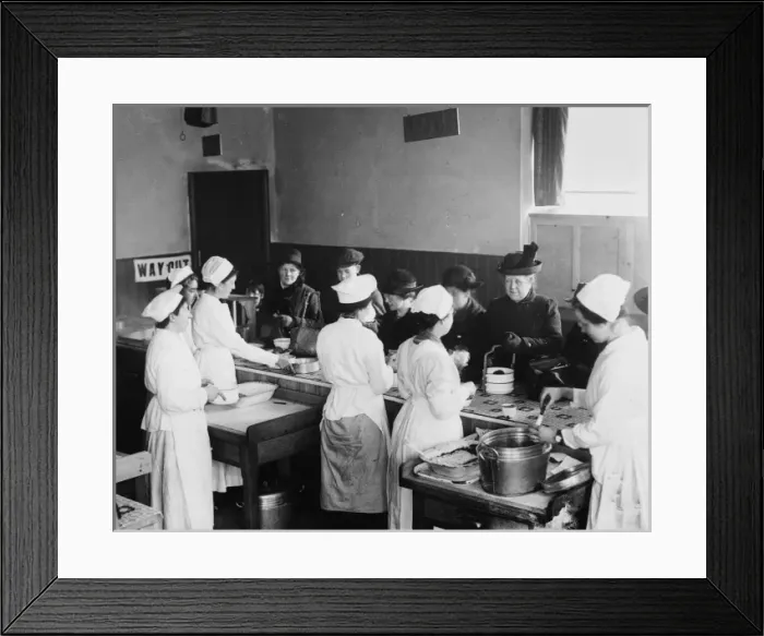 Framed Print : Public Kitchen, World War I Framed Print : Public Kitchen, World War I