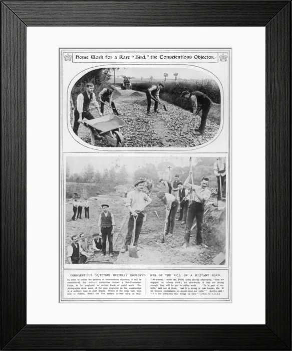Framed Print : Conscientious Objectors