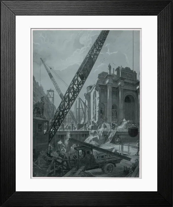 Framed Print : The Old Lady of Thread-needle Street in the Hands of Beauty Framed Print : The Old Lady of Thread-needle Street in the Hands of Beauty