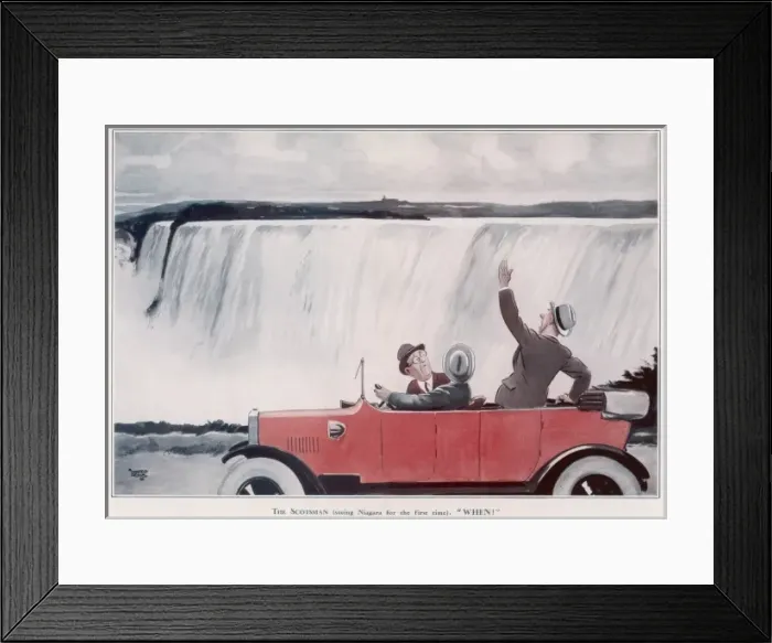 Framed Print : The Scotsman (seeing Niagara for the first time: When! B Framed Print : The Scotsman (seeing Niagara for the first time: When! B
