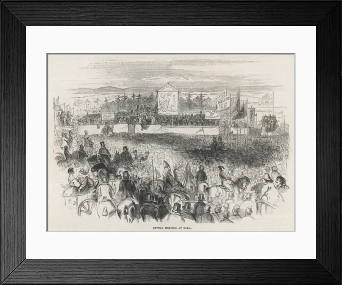 Framed Print : Repeal Meeting at Tara, Ireland Framed Print : Repeal Meeting at Tara, Ireland