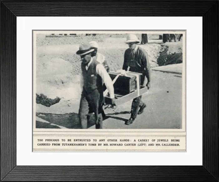 Framed Print : Howard Carter and Mr Callender Framed Print : Howard Carter and Mr Callender