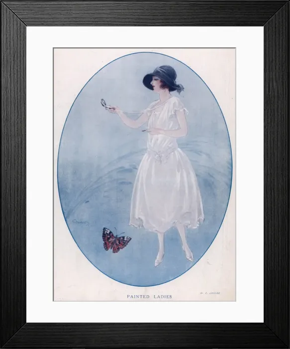 Framed Print : Painted Ladies Framed Print : Painted Ladies
