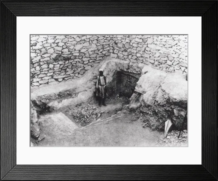 Framed Print : Step Cut in the Rock - The entrance before Excavation Framed Print : Step Cut in the Rock - The entrance before Excavation