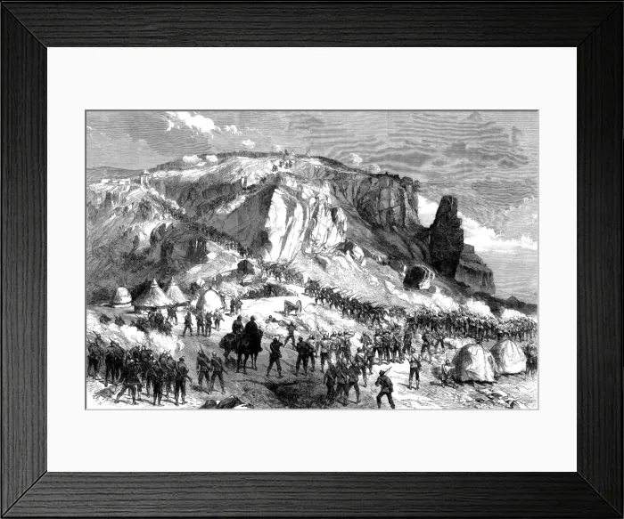 Framed Print : Abyssinian Expedition: The storming of Magdala on Easter Mon Framed Print : Abyssinian Expedition: The storming of Magdala on Easter Mon