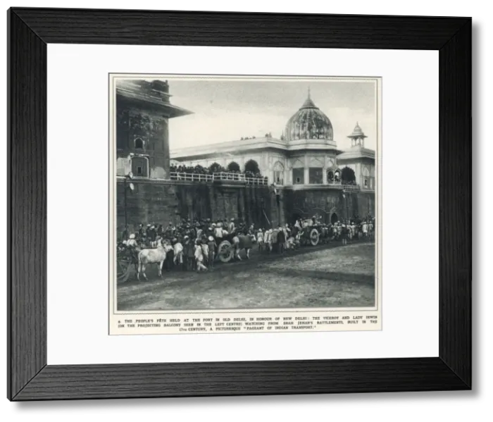Framed Print : Peoples Fete in Old Delhi, 1931 Framed Print : Peoples Fete in Old Delhi, 1931
