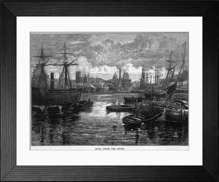Framed Print : Hull. The docks at Hull, Humberside Framed Print : Hull. The docks at Hull, Humberside