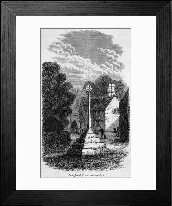Framed Print : HEMPSTED CROSS, Gloucestershire Framed Print : HEMPSTED CROSS, Gloucestershire