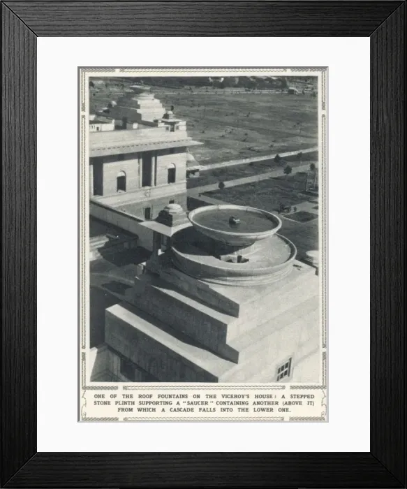 Framed Print : Roof fountain on the roof of the Viceroys house, New Delhi Framed Print : Roof fountain on the roof of the Viceroys house, New Delhi