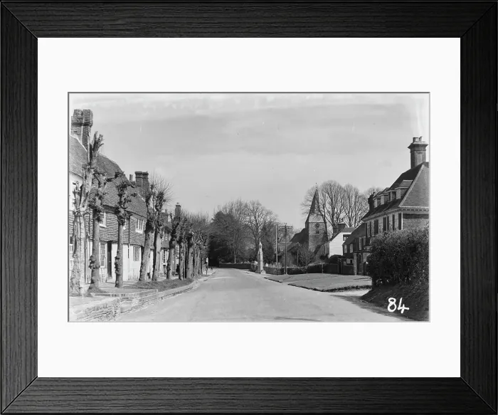 Framed Print : A Quiet Village Street Framed Print : A Quiet Village Street