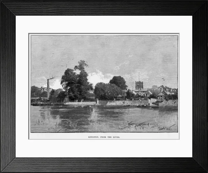 Framed Print : Kingston on Thames, Surrey Framed Print : Kingston on Thames, Surrey