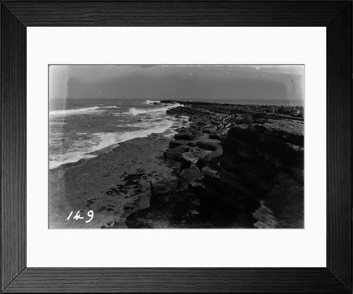 Framed Print : Rocky Shoreline by the Sea Framed Print : Rocky Shoreline by the Sea