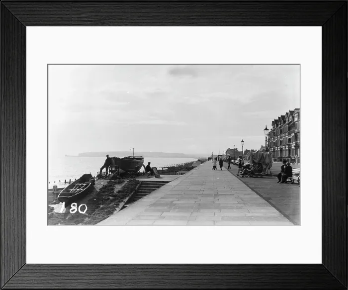 Framed Print : Seaside Promenade in Historical Context