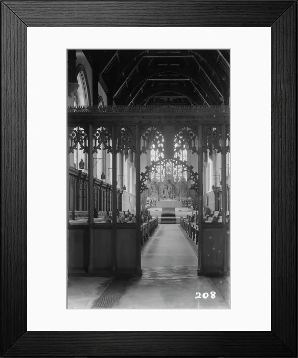 Framed Print : Interior of a Historic Church Framed Print : Interior of a Historic Church