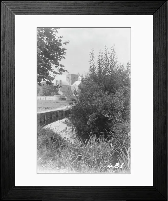 Framed Print : Serene Waterside Scene Framed Print : Serene Waterside Scene