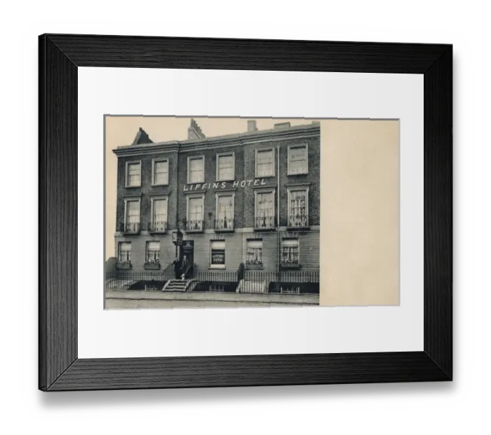 Framed Print : Liffens Hotel, Gillingham Square, London Framed Print : Liffens Hotel, Gillingham Square, London