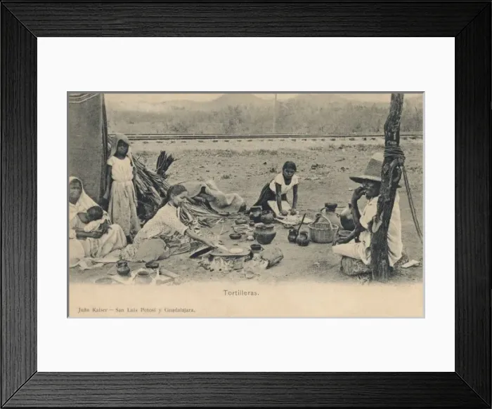 Framed Print : Mexico - Tortilla Cooking Framed Print : Mexico - Tortilla Cooking