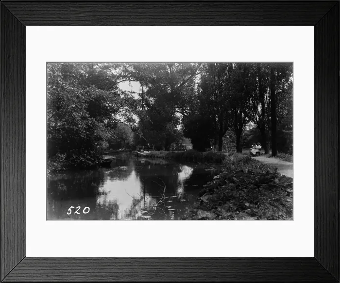 Framed Print : Serene Riverbank Scene Framed Print : Serene Riverbank Scene