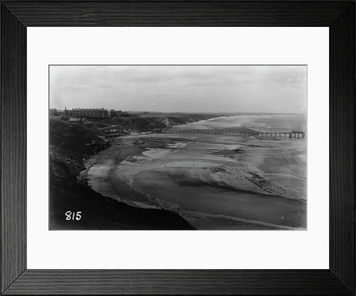 Framed Print : Coastal View with Pier Framed Print : Coastal View with Pier