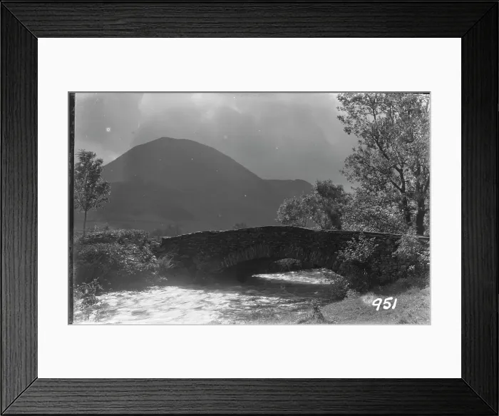 Framed Print : Serene Mountain Bridge Framed Print : Serene Mountain Bridge