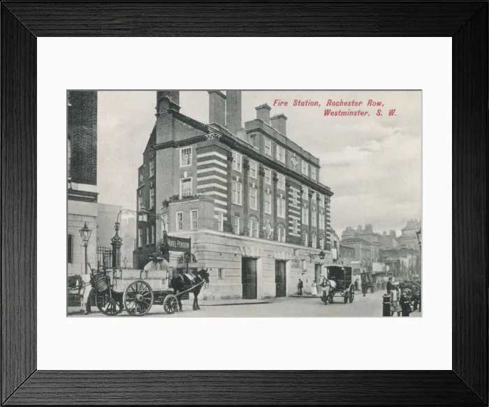 Framed Print : Fire Station at Rochester Row, Westminster, London Framed Print : Fire Station at Rochester Row, Westminster, London