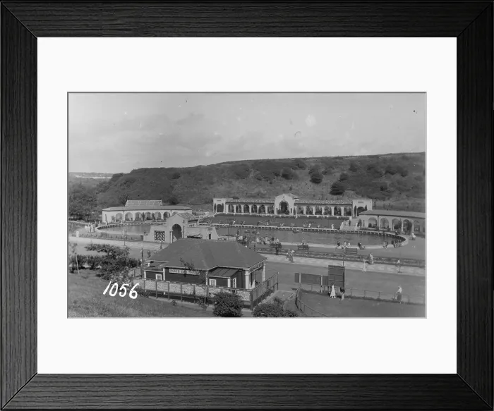 Framed Print : Scenic Park with Water Feature Framed Print : Scenic Park with Water Feature