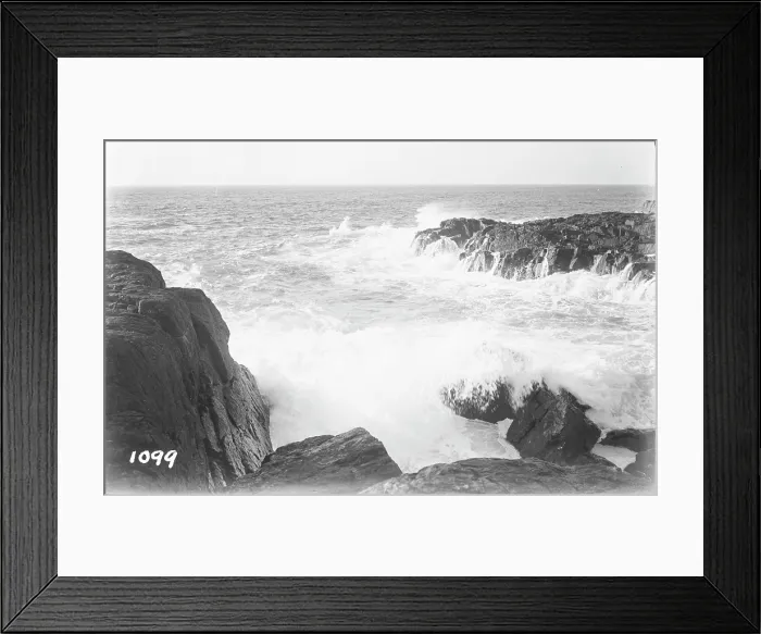 Framed Print : Waves Crashing on Rocky Shore Framed Print : Waves Crashing on Rocky Shore