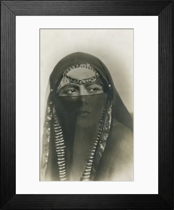 Framed Print : Veiled Egyptian Beauty Framed Print : Veiled Egyptian Beauty