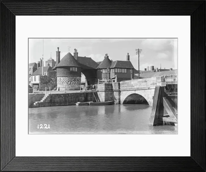 Framed Print : Historic Waterfront Scene Framed Print : Historic Waterfront Scene