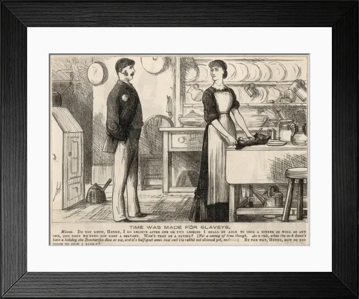 Framed Print : Skinning a Rabbit for Dinner Framed Print : Skinning a Rabbit for Dinner