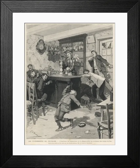 Framed Print : Gunshots in a Tavern Framed Print : Gunshots in a Tavern