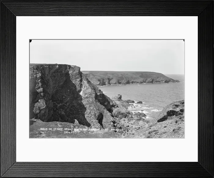 Framed Print : Hells Mouth and Godrevy Point Framed Print : Hells Mouth and Godrevy Point