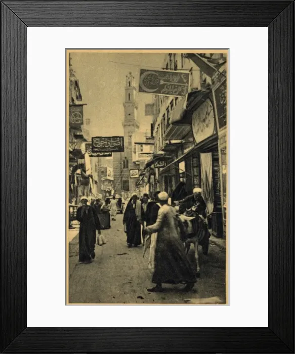 Framed Print : Cairo - Egypt - Bustling street scene Framed Print : Cairo - Egypt - Bustling street scene