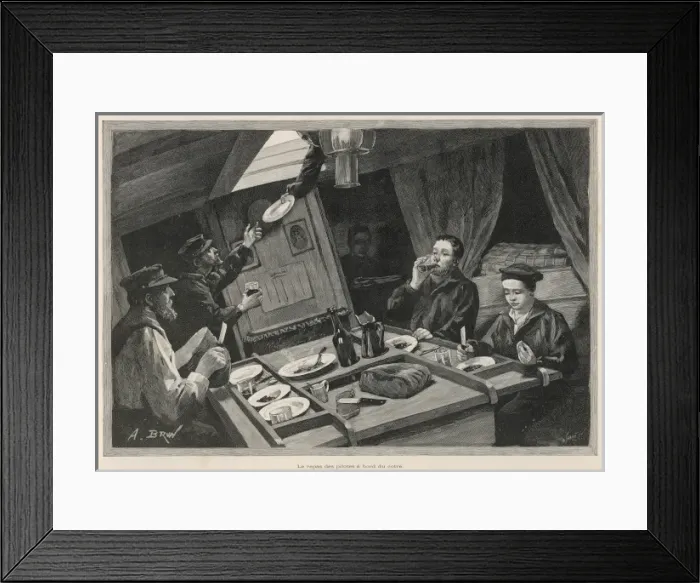 Framed Print : Meal Aboard the Cutter Framed Print : Meal Aboard the Cutter