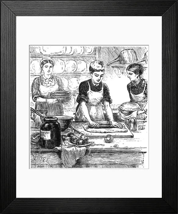 Framed Print : Making Pastry Framed Print : Making Pastry