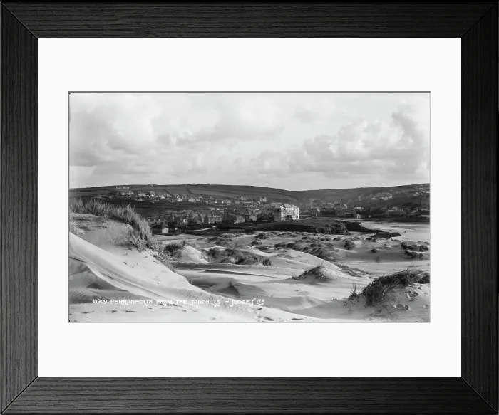 Framed Print : Perranporth from the Sandhills Framed Print : Perranporth from the Sandhills