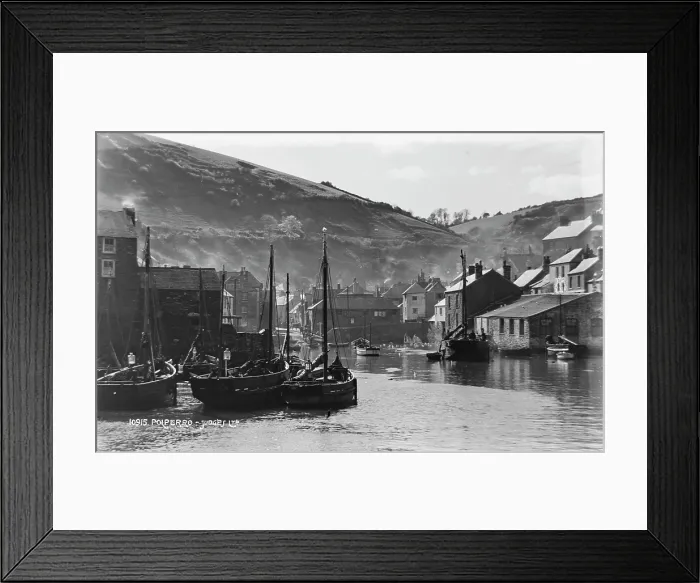 Framed Print : Polperro Harbor Framed Print : Polperro Harbor