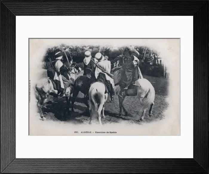 Framed Print : Spahis exercising - Algeria Framed Print : Spahis exercising - Algeria
