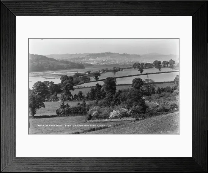 Framed Print : View of Newton Abbot from Teignmouth Road