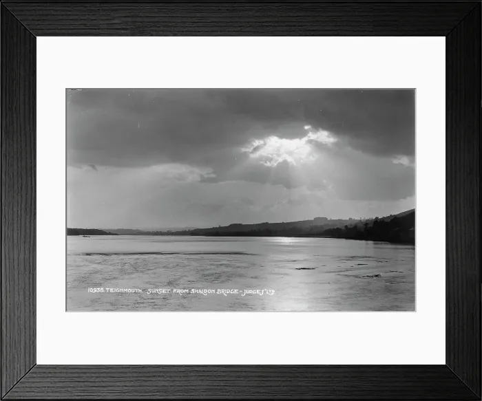 Framed Print : Sunset from Shaldon Bridge Framed Print : Sunset from Shaldon Bridge